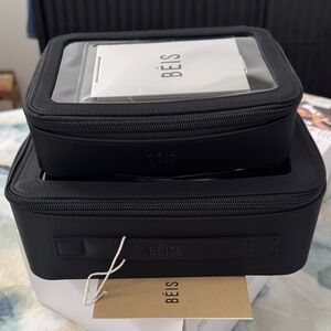 BÉIS The In Flight Cosmetic Set Black NWT